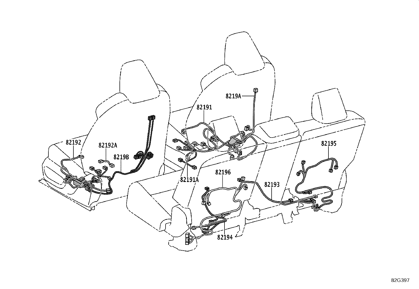 Exploded illustration 82G397