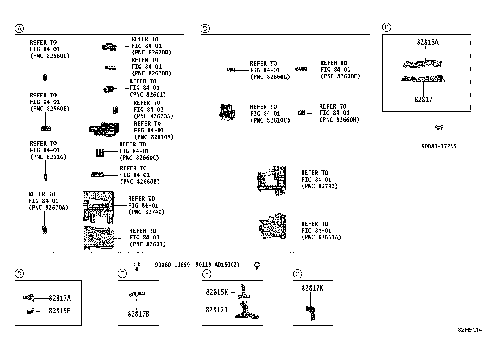 Exploded illustration 82H5CIA