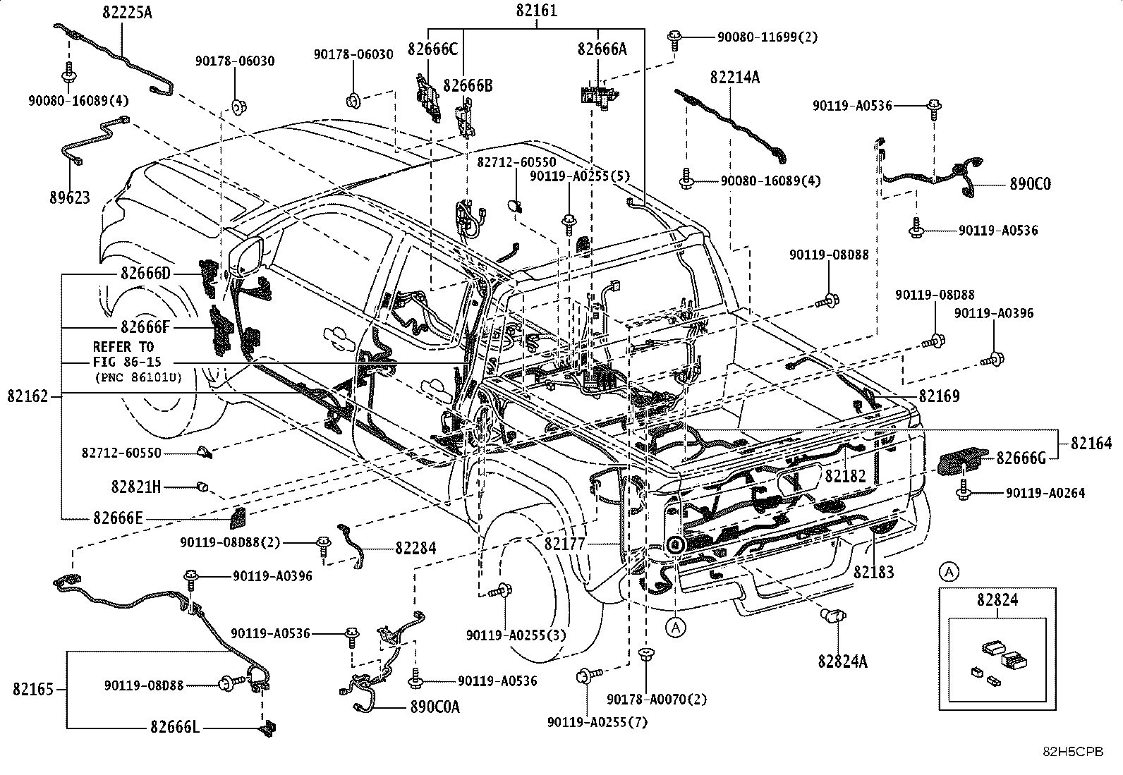 Exploded illustration 82H5CPB