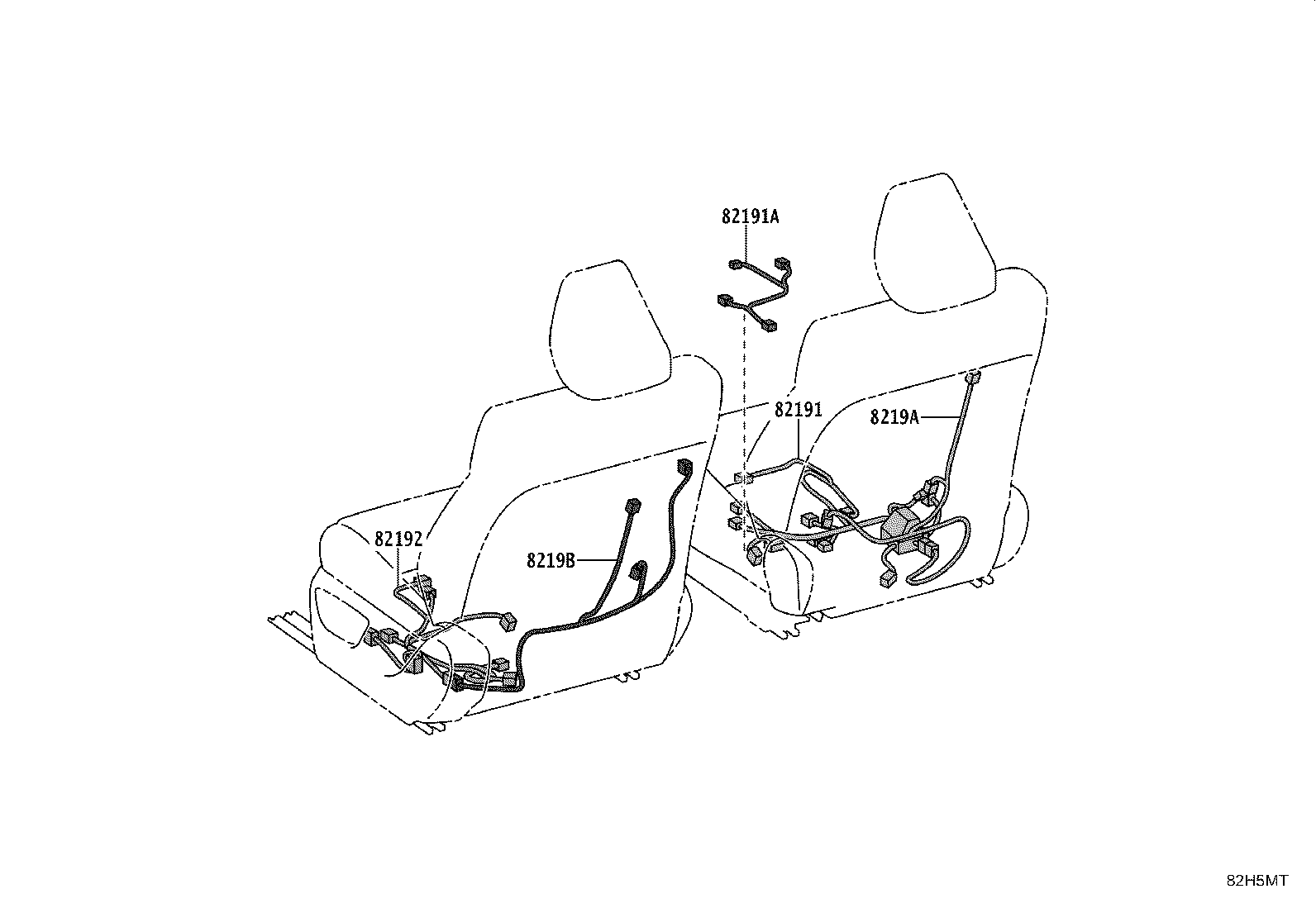 Exploded illustration 82H5MT