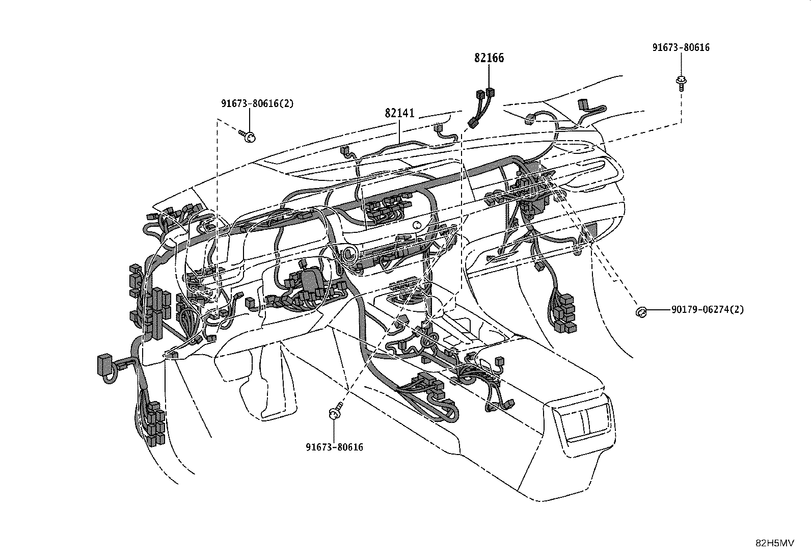 Exploded illustration 82H5MV