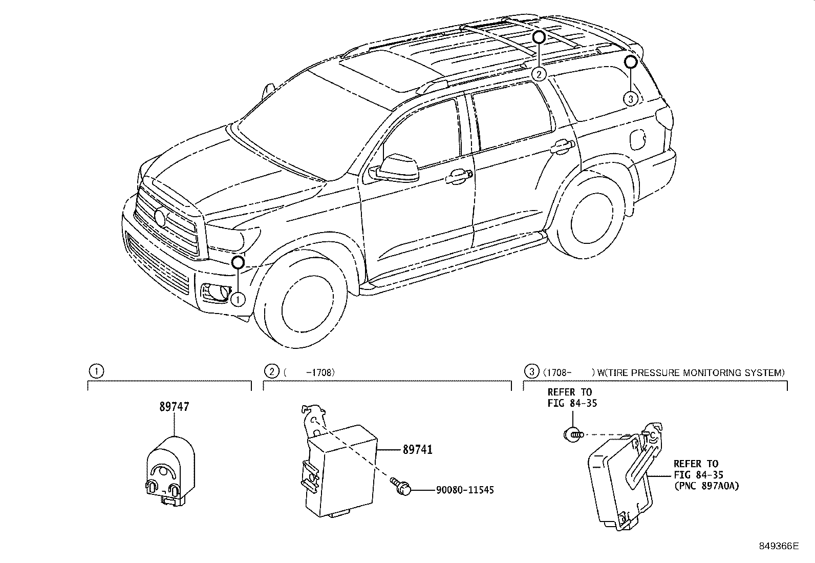 Exploded illustration 849366E