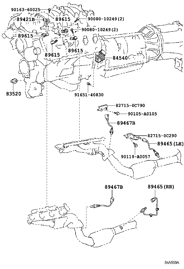 Exploded illustration 84A559A