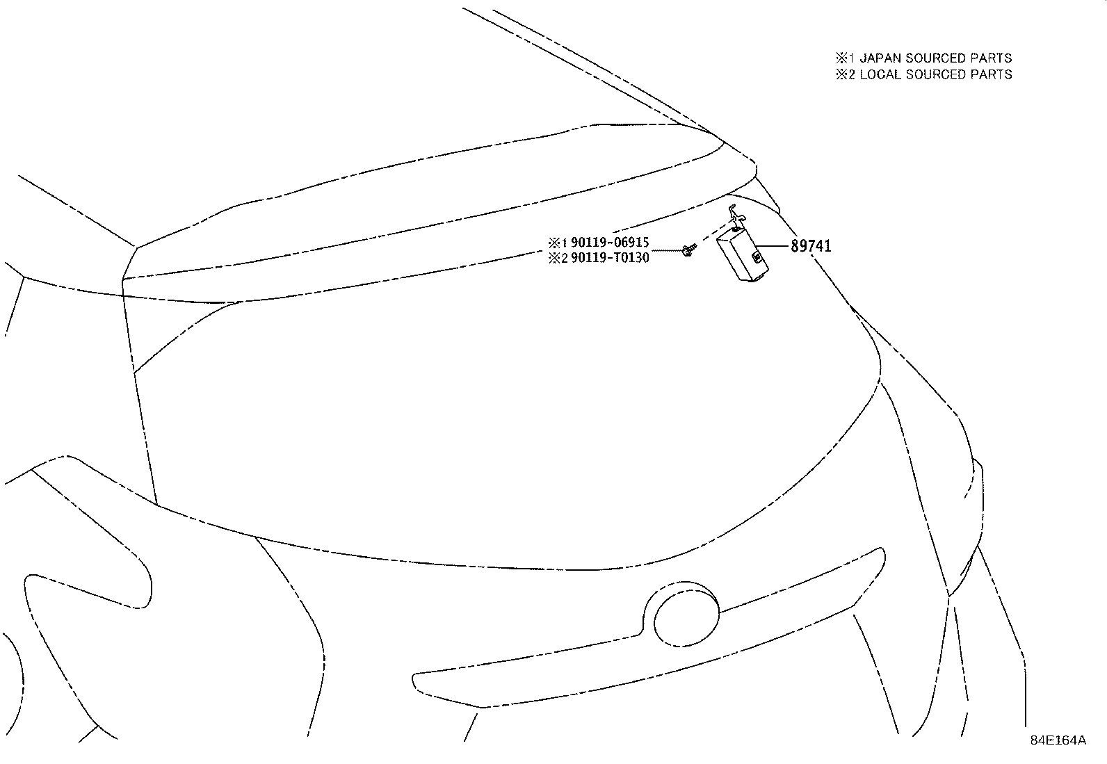 Exploded illustration 84E164A