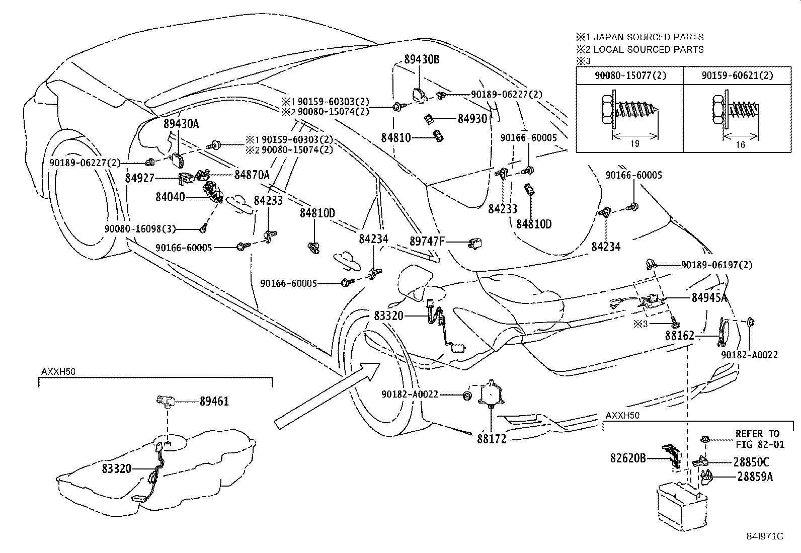 Exploded illustration 84I971C