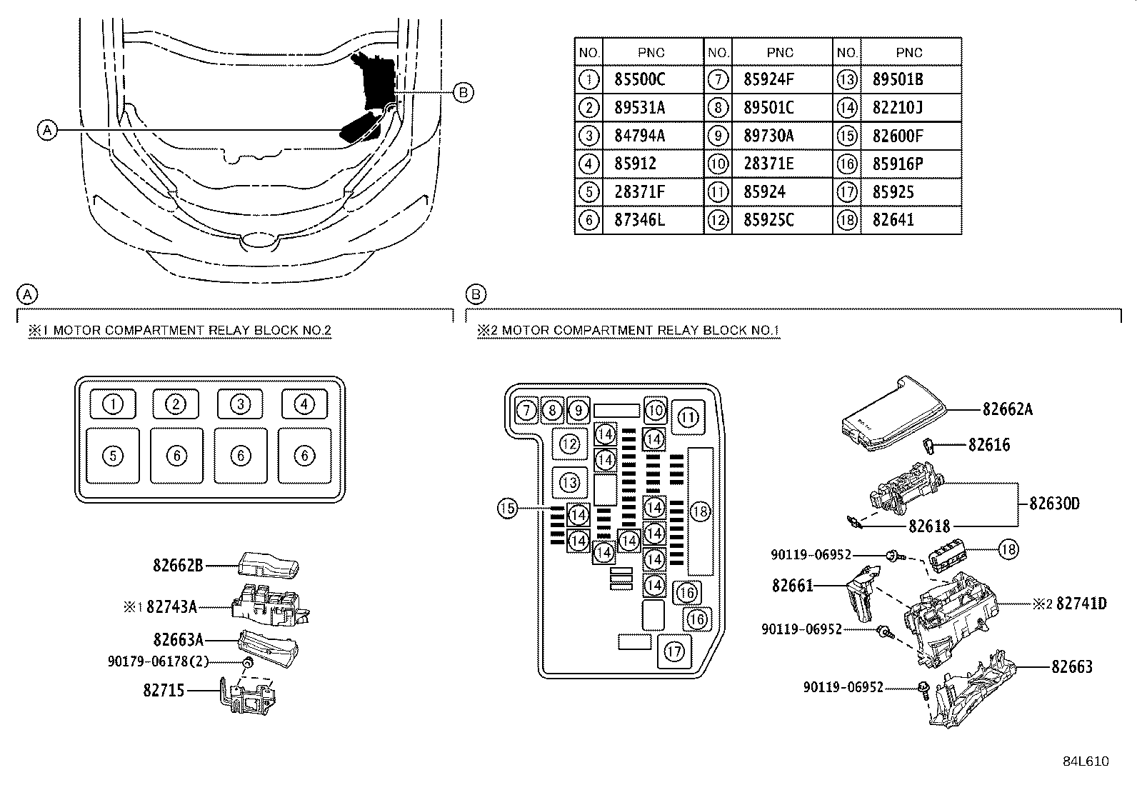Exploded illustration 84L610