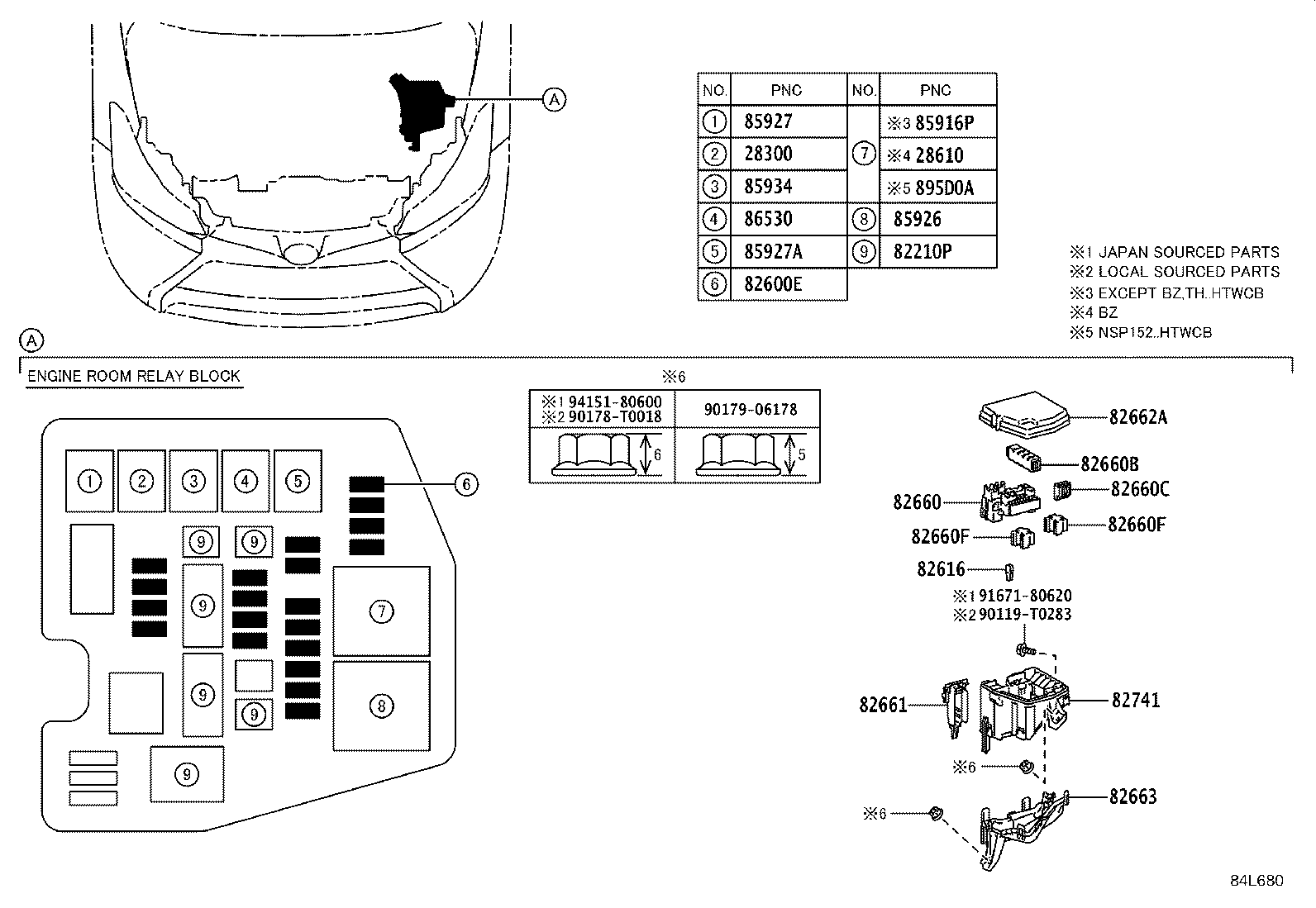 Exploded illustration 84L680
