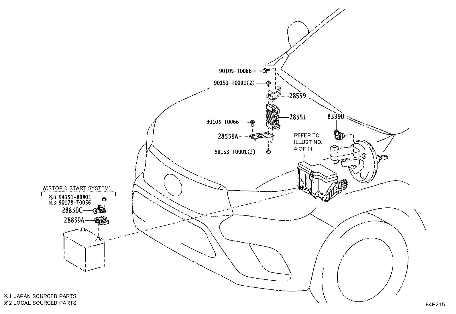Exploded illustration 84P215