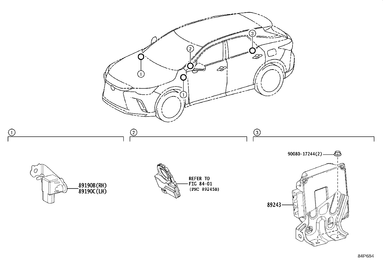 Exploded illustration 84P684