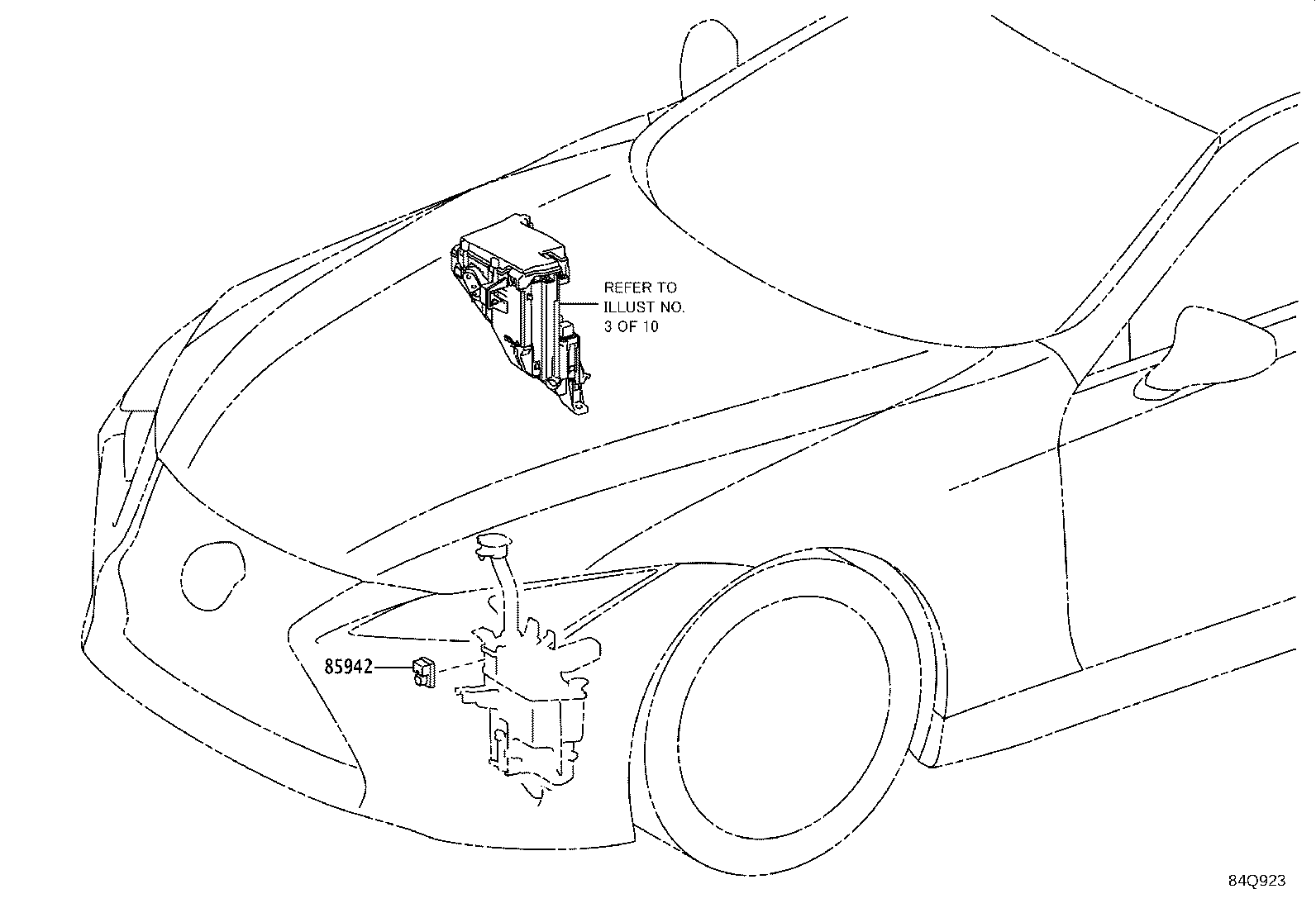Exploded illustration 84Q923