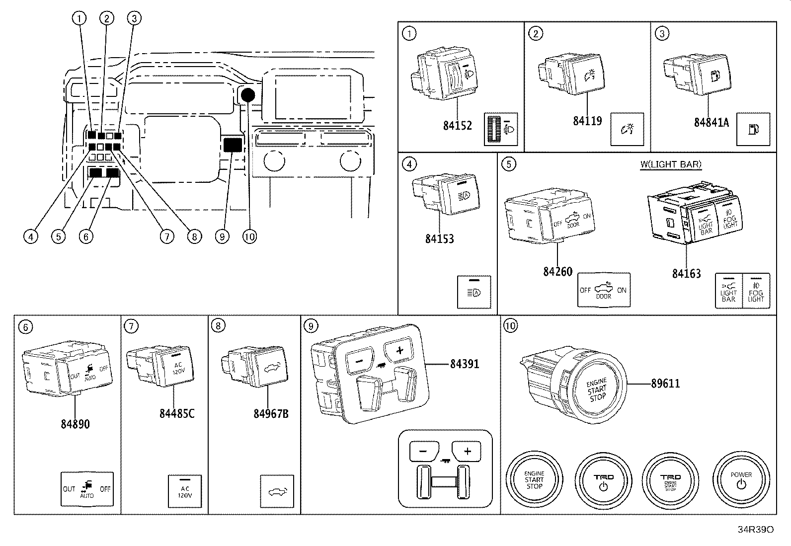 Exploded illustration 84R39O