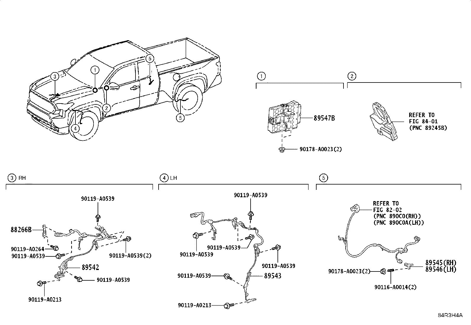 Exploded illustration 84R3H4A