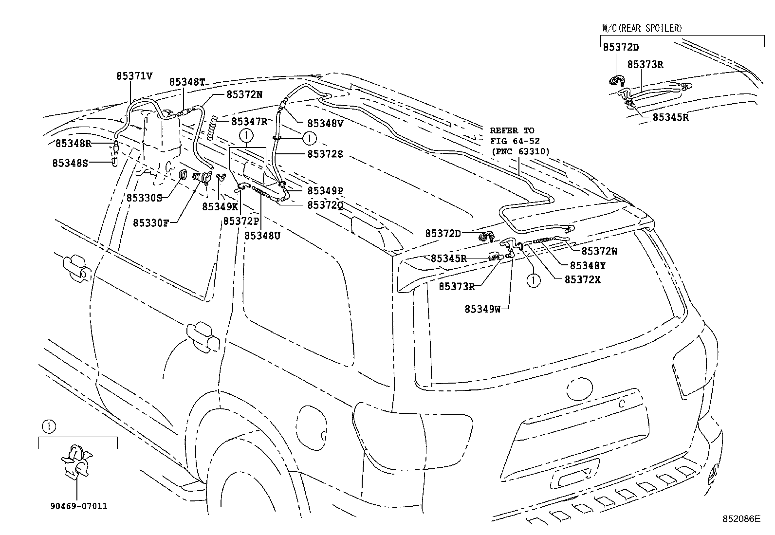 Exploded illustration 852086E