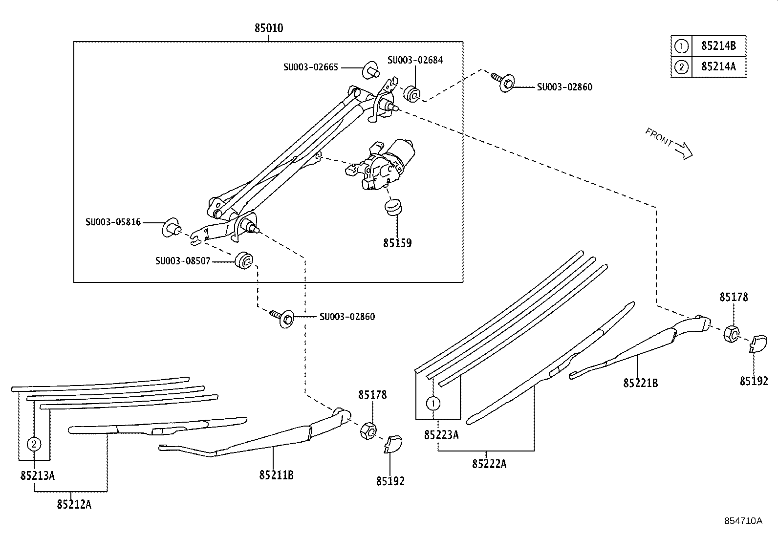 Exploded illustration 854710A
