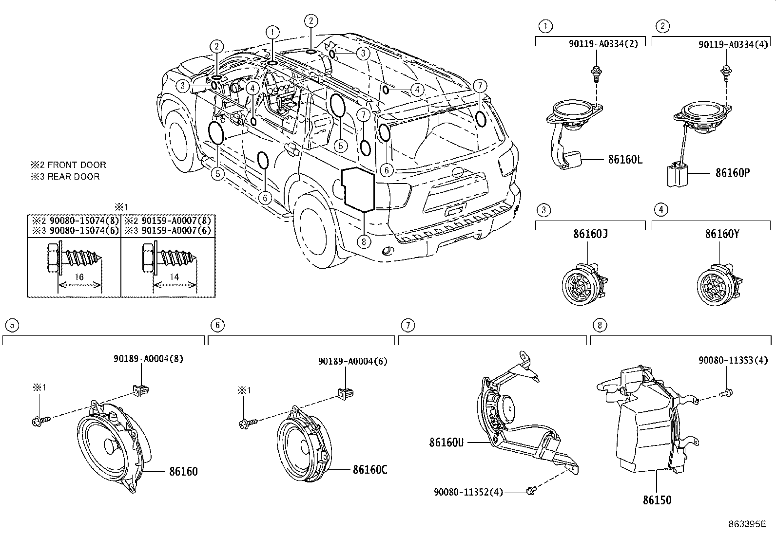 Exploded illustration 863395E