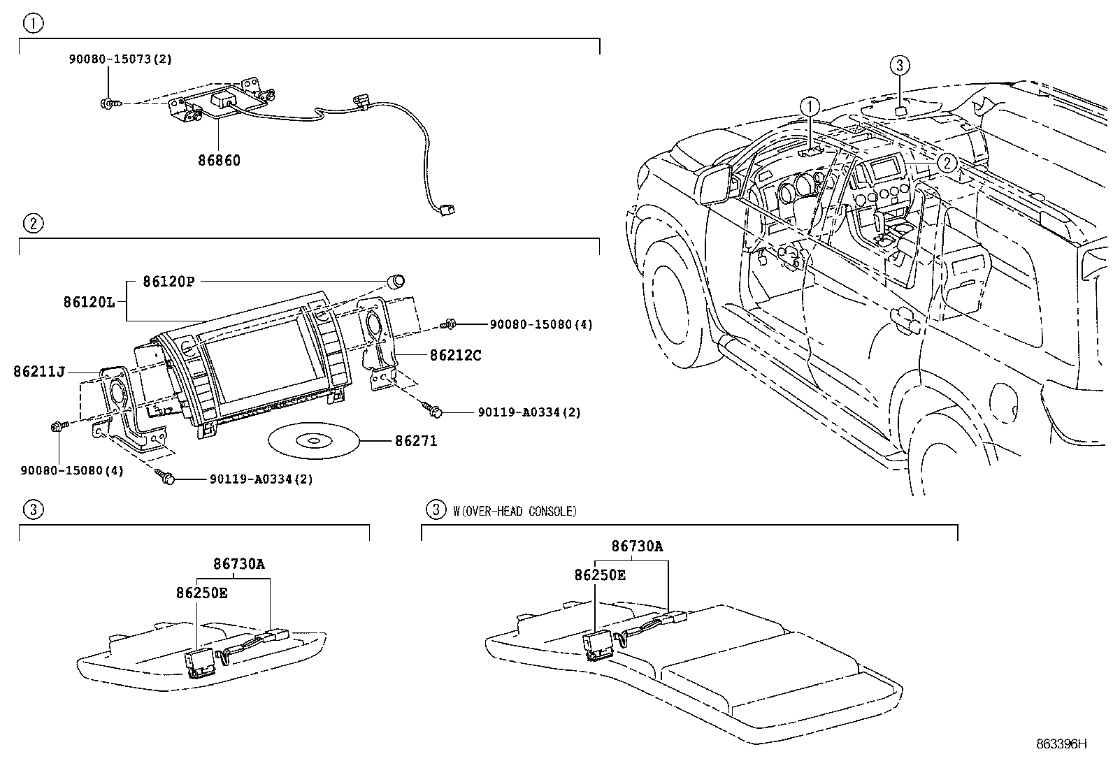 Exploded illustration 863396H