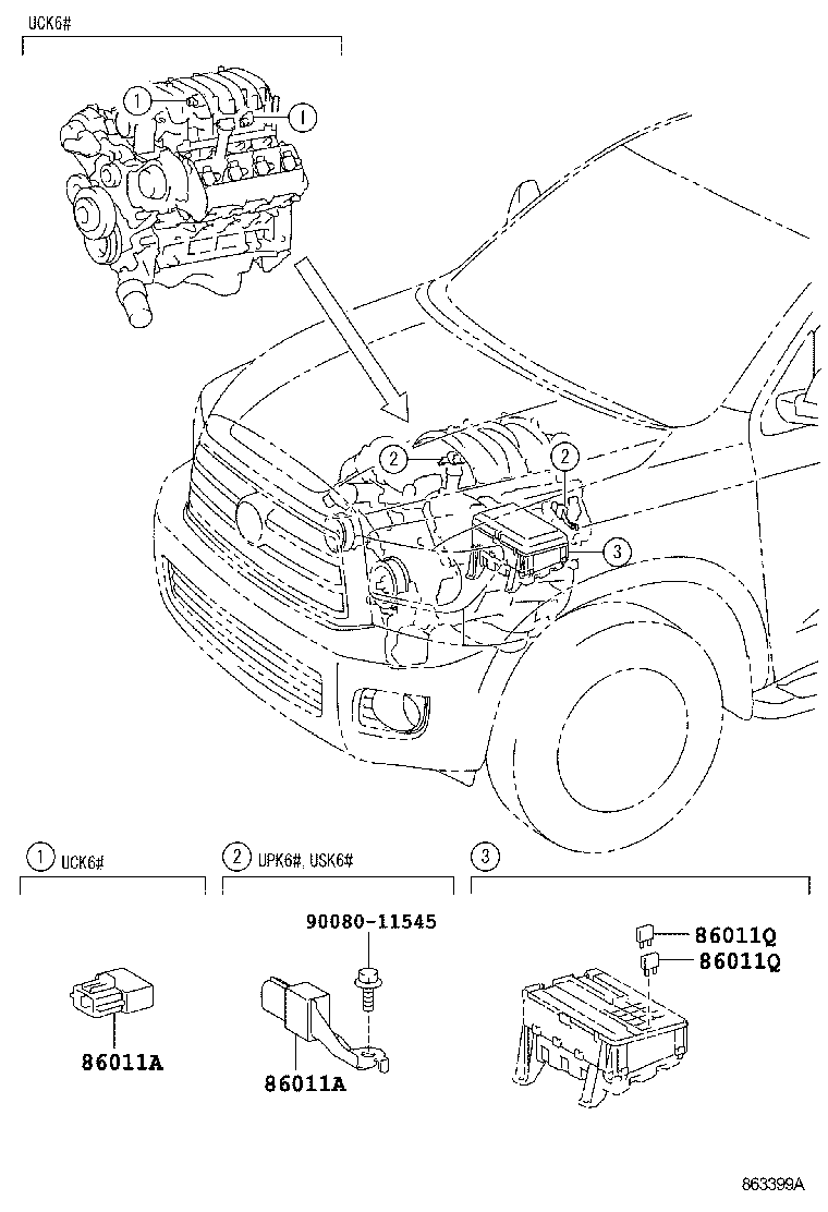 Exploded illustration 863399A