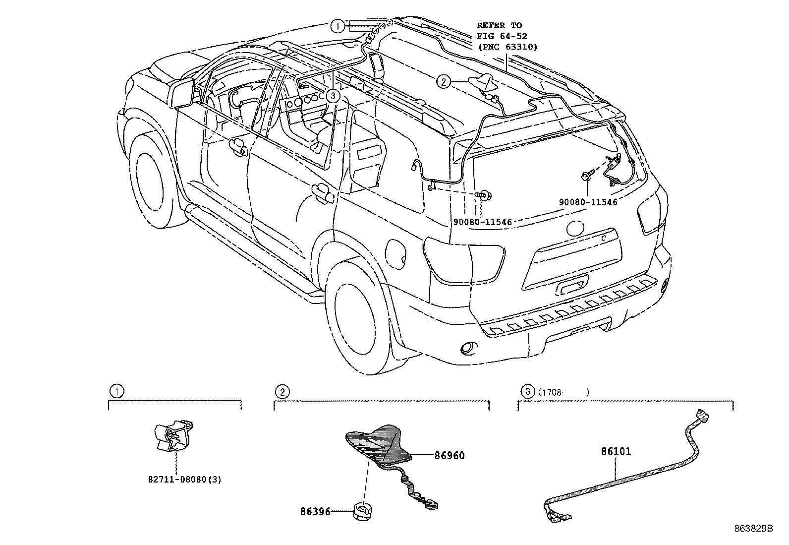 Exploded illustration 863829B