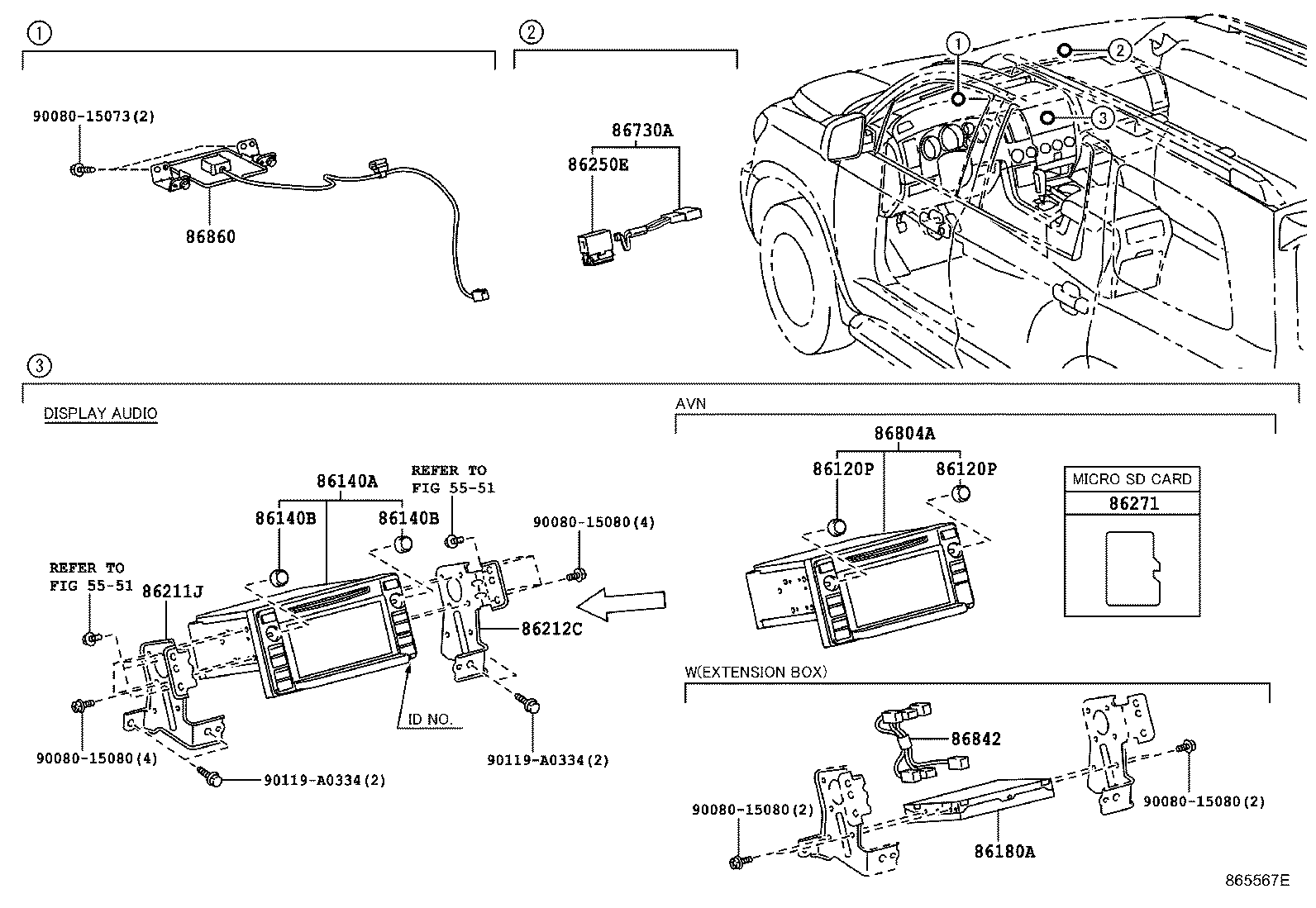 Exploded illustration 865567E
