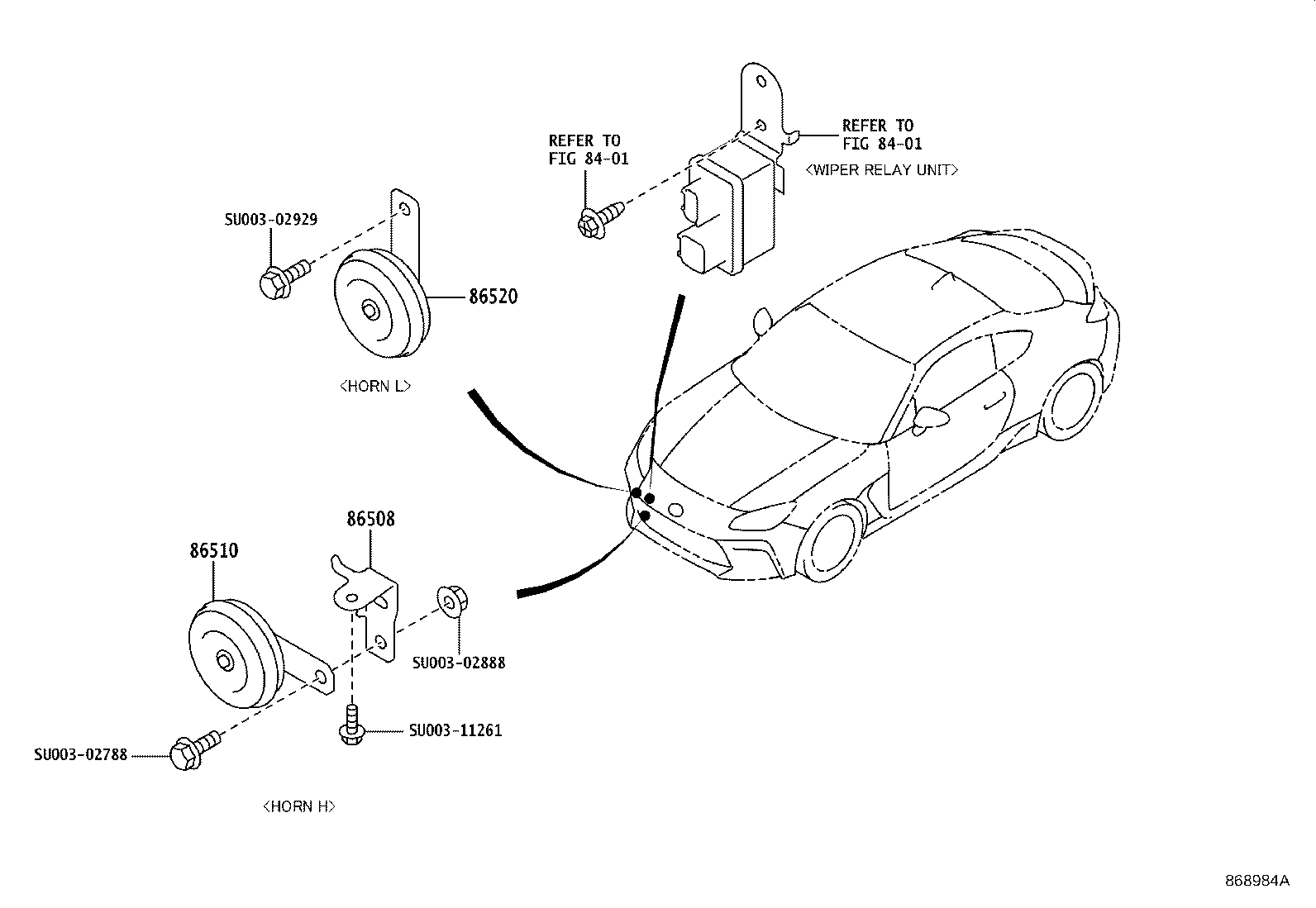 Exploded illustration 868984A