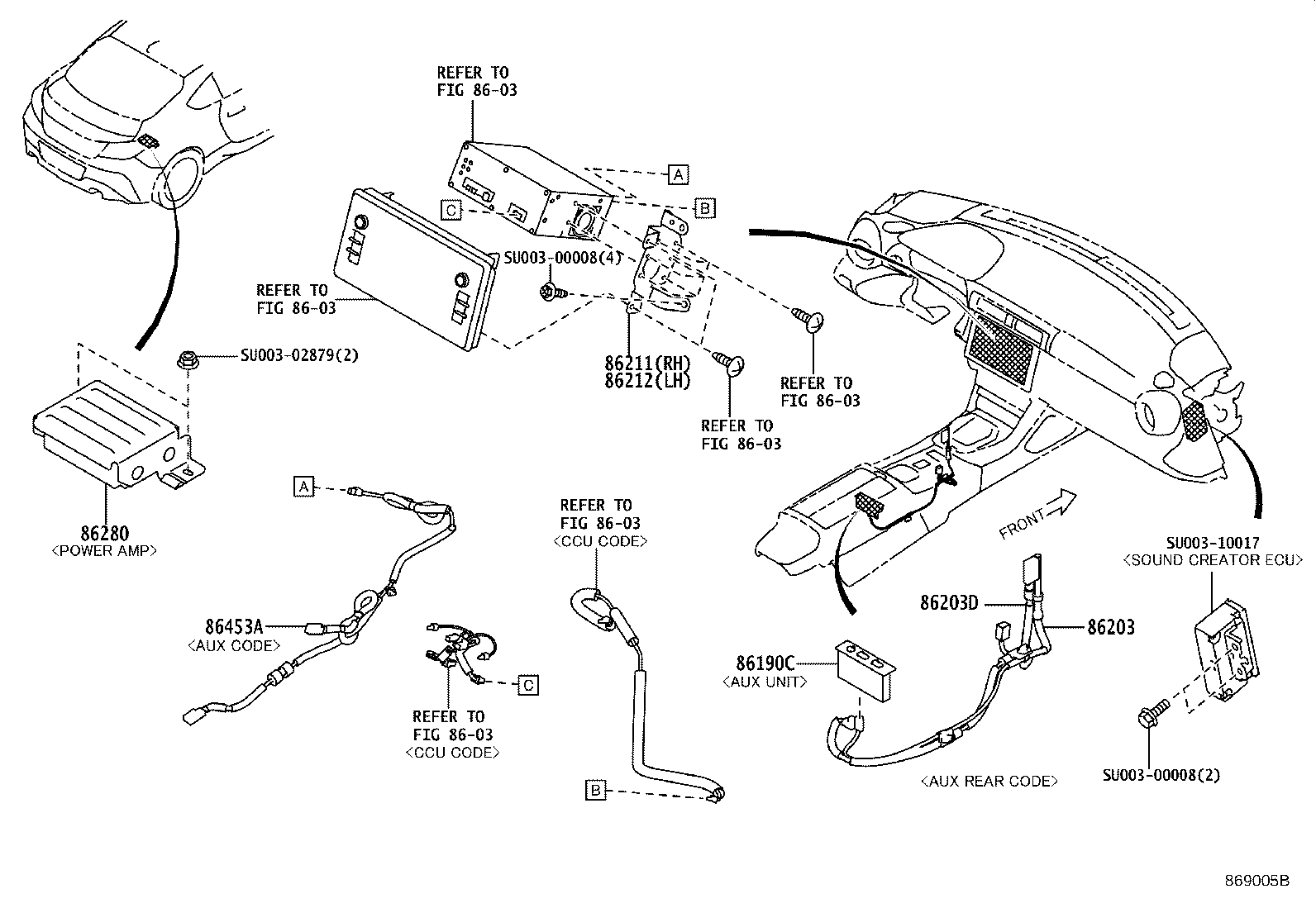 Exploded illustration 869005B