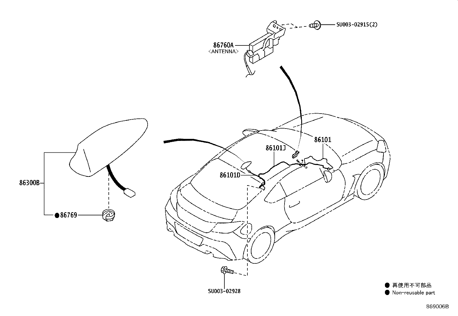 Exploded illustration 869006B