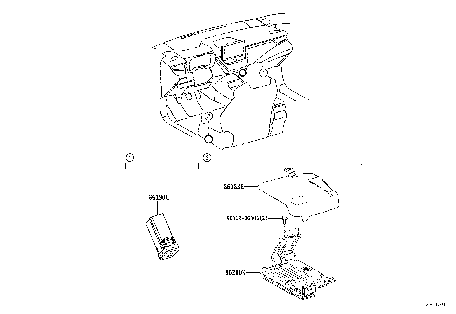 Exploded illustration 869679