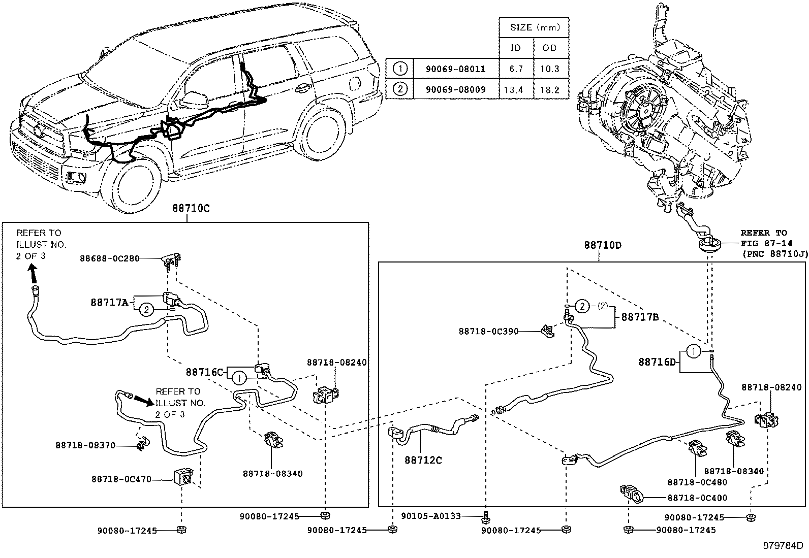 Exploded illustration 879784D