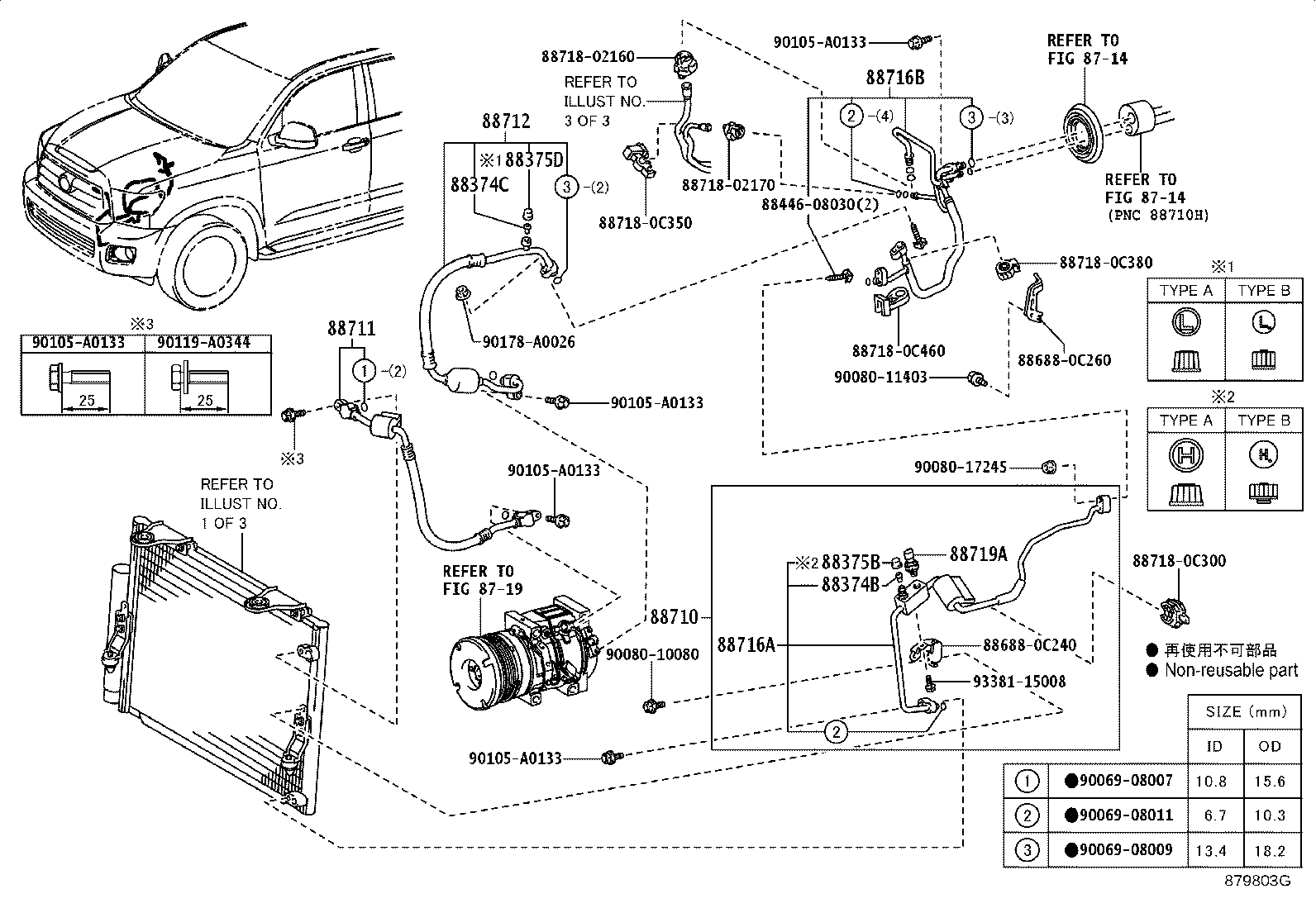 Exploded illustration 879803G