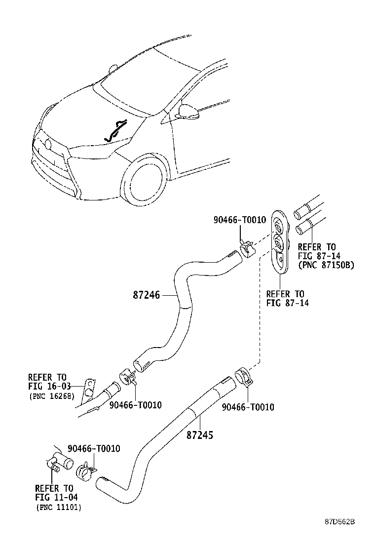 Exploded illustration 87D562B