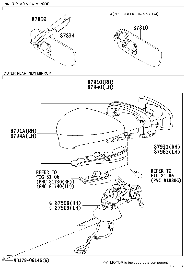 Exploded illustration 87F317F