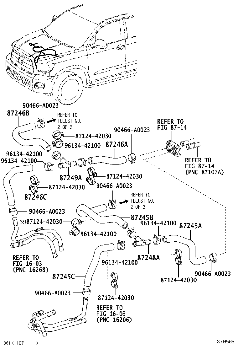 Exploded illustration 87H565