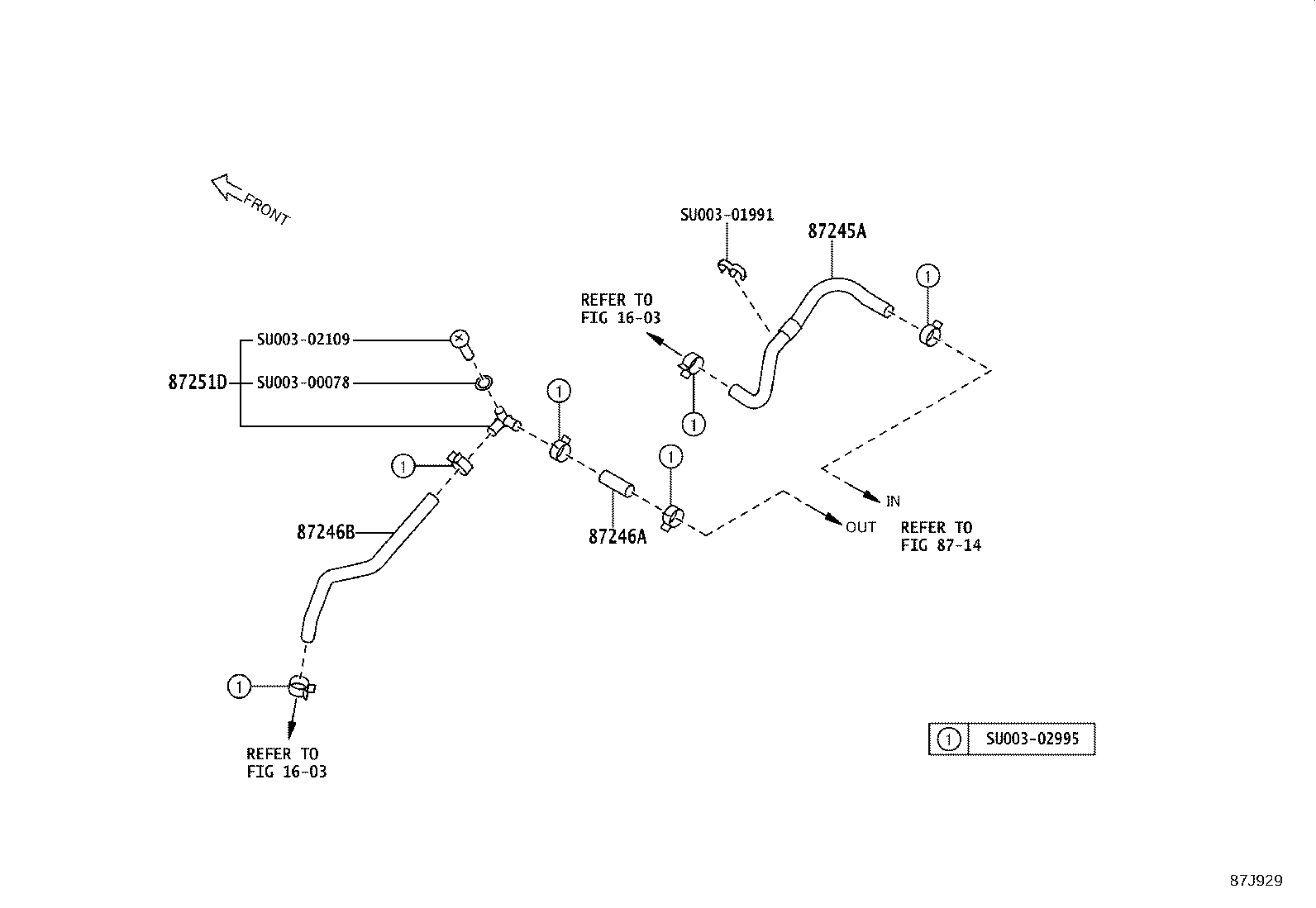 Exploded illustration 87J929