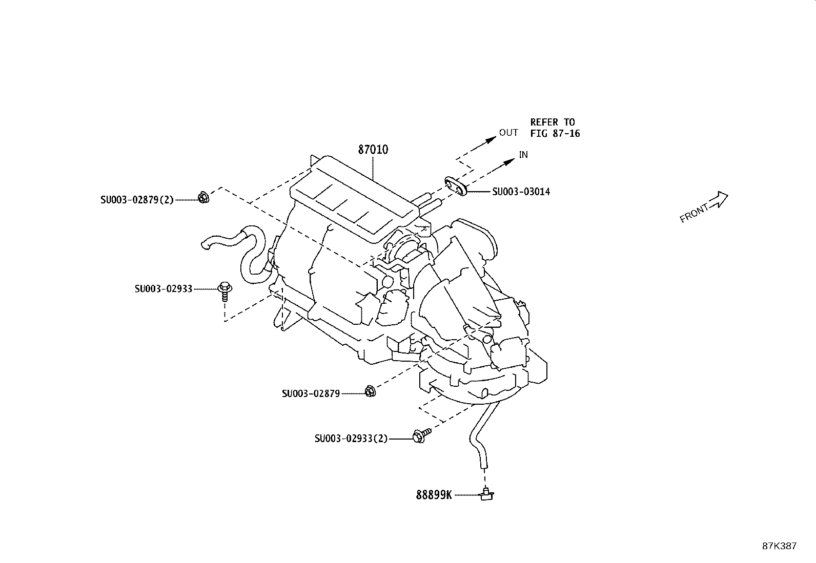 Exploded illustration 87K387