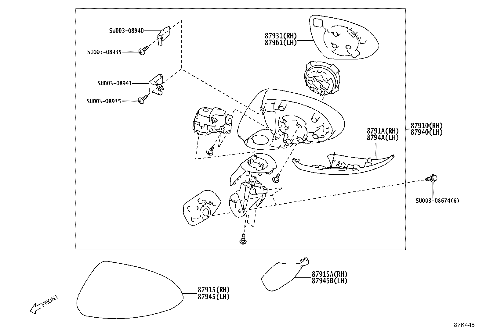 Exploded illustration 87K446