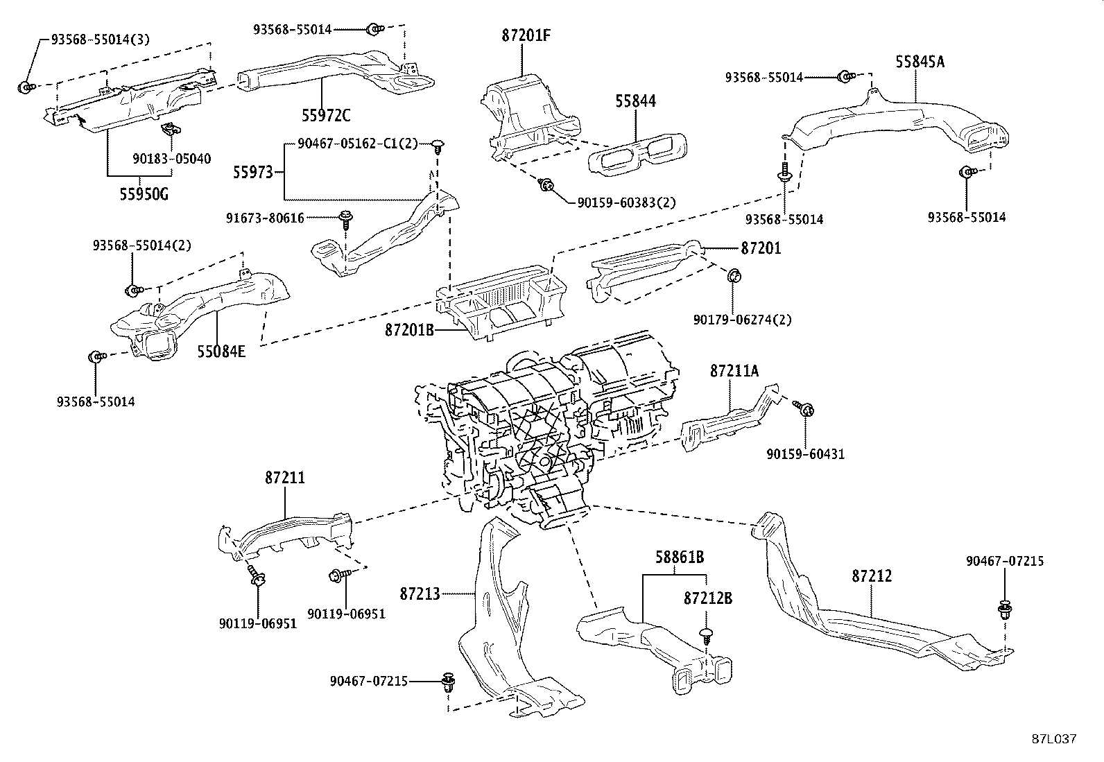 Exploded illustration 87L037