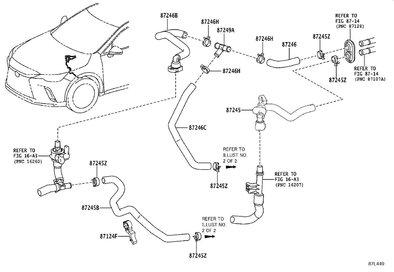 Exploded illustration 87L449
