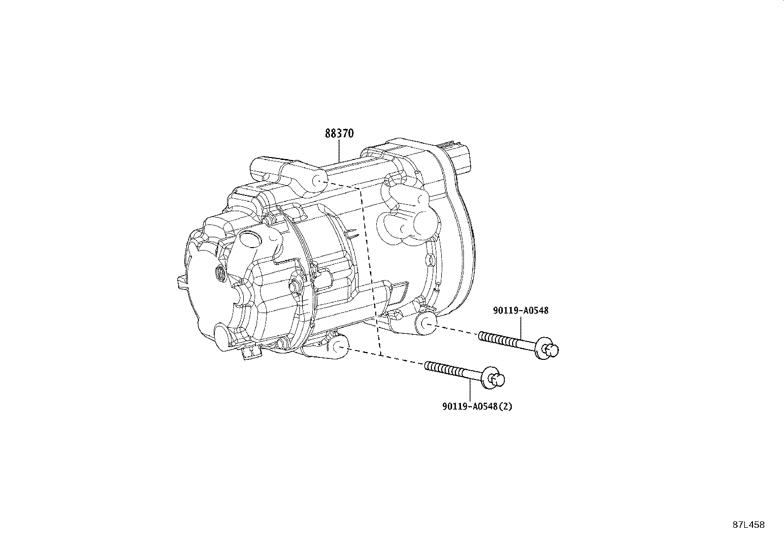Exploded illustration 87L458