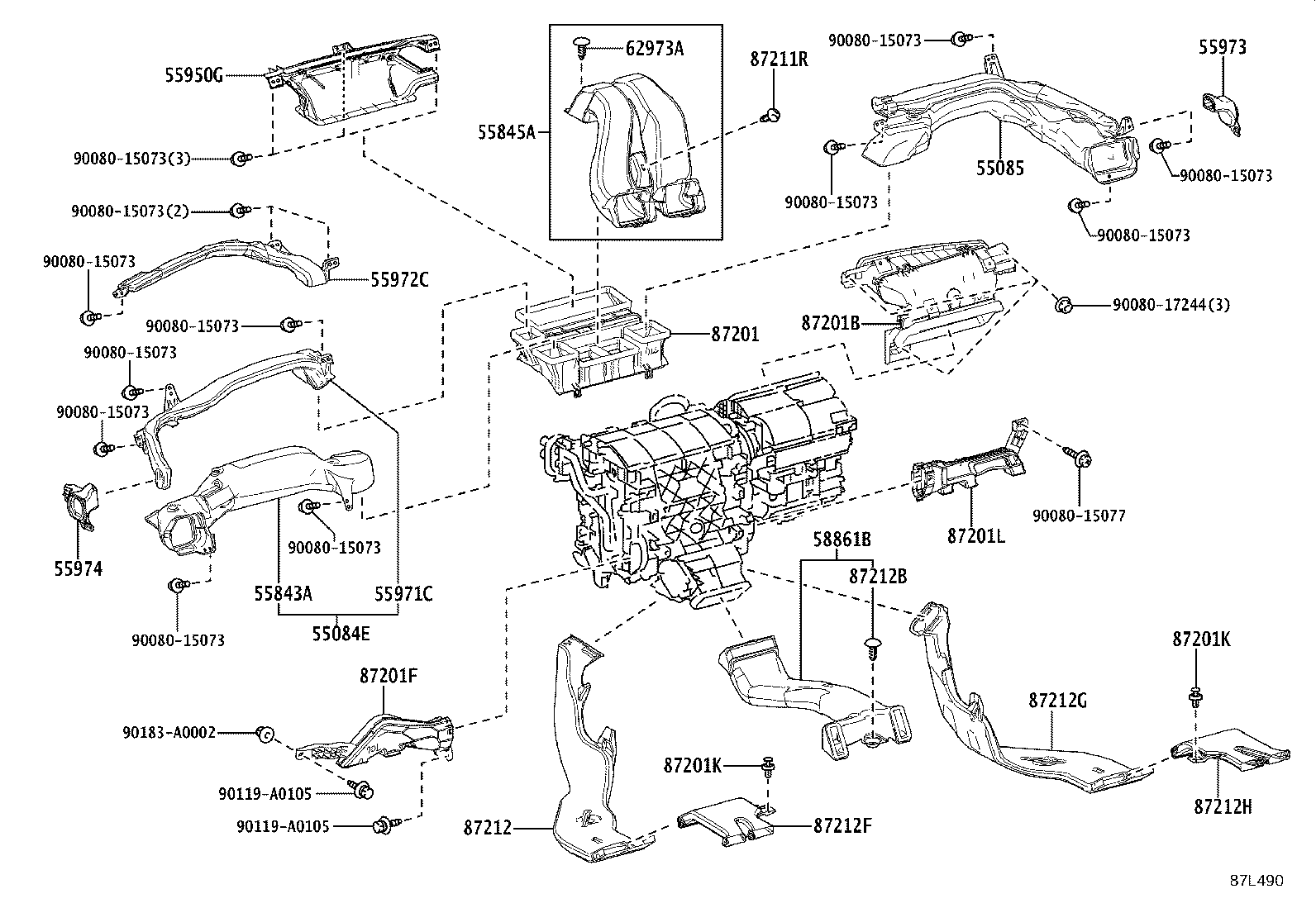 Exploded illustration 87L490