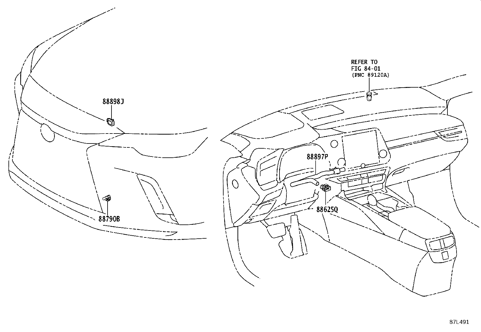 Exploded illustration 87L491