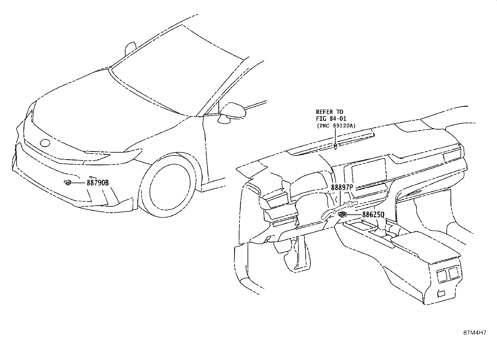 Exploded illustration 87M4H7