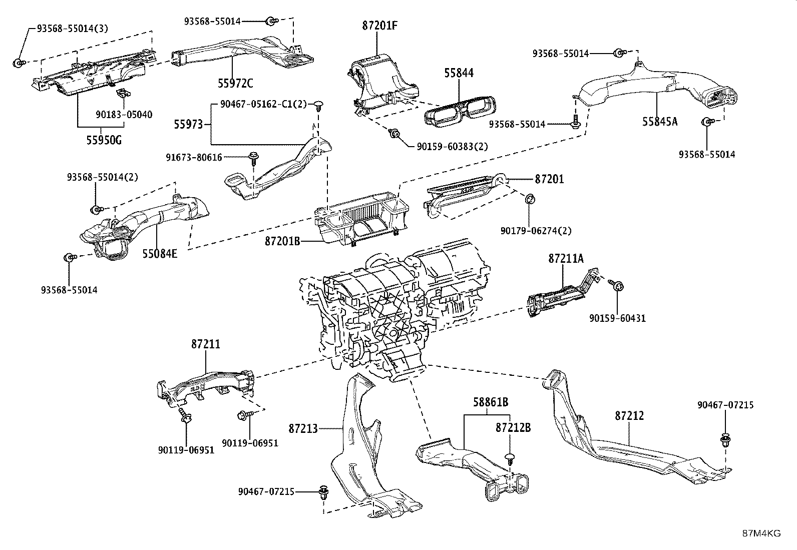 Exploded illustration 87M4KG