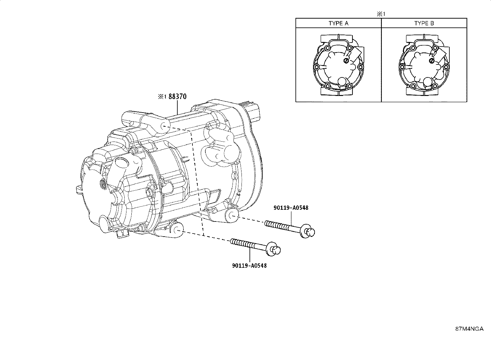 Exploded illustration 87M4NGA
