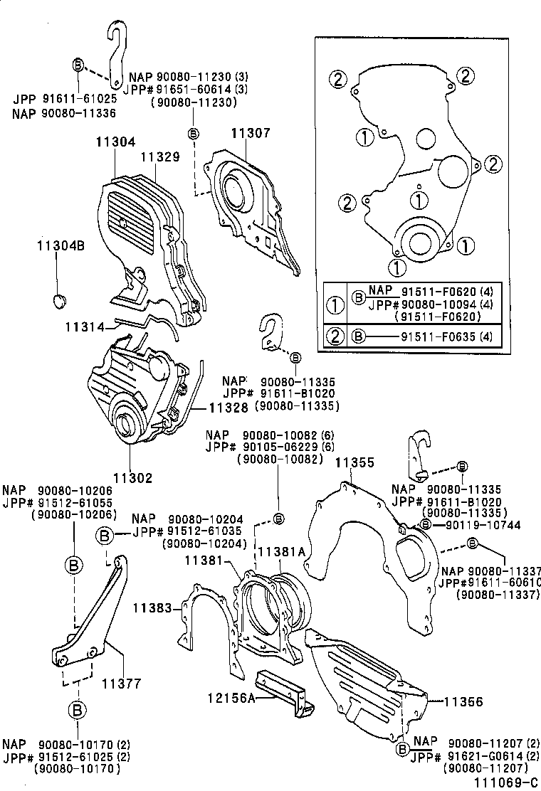 Exploded illustration 111069C