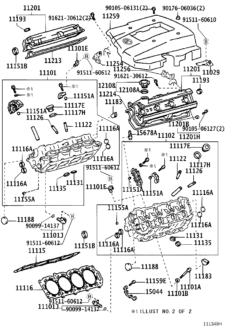 Exploded illustration 111349H