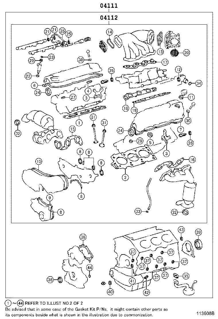 Exploded illustration 113608B