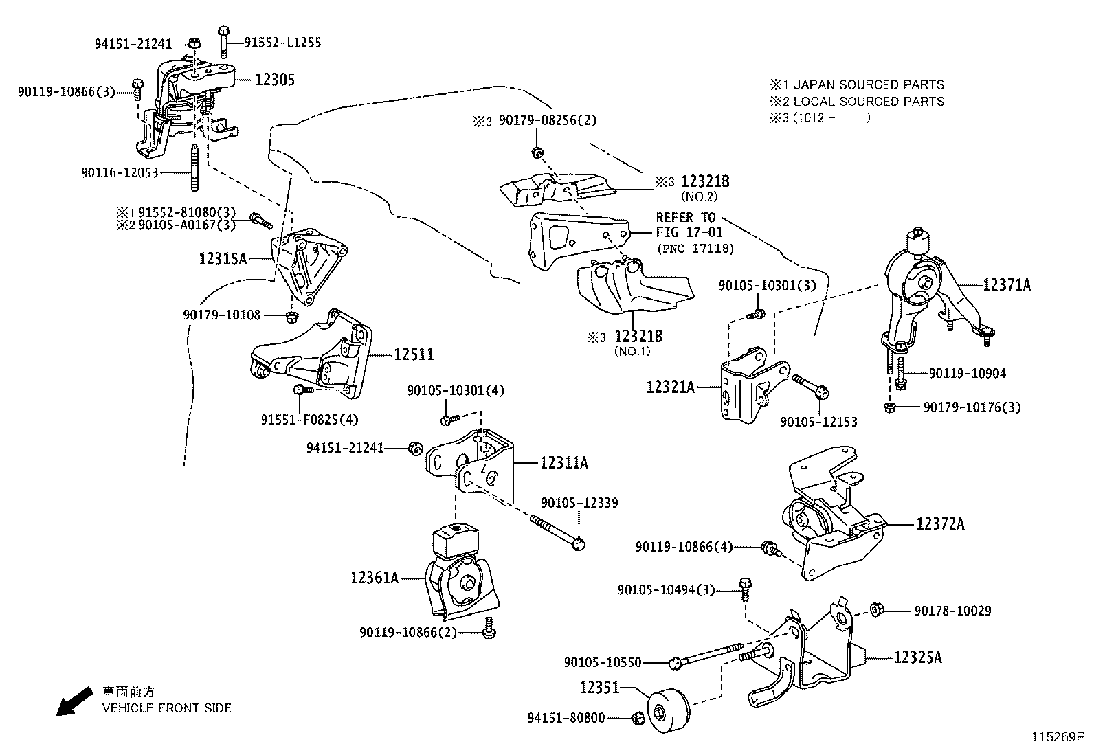 Exploded illustration 115269F