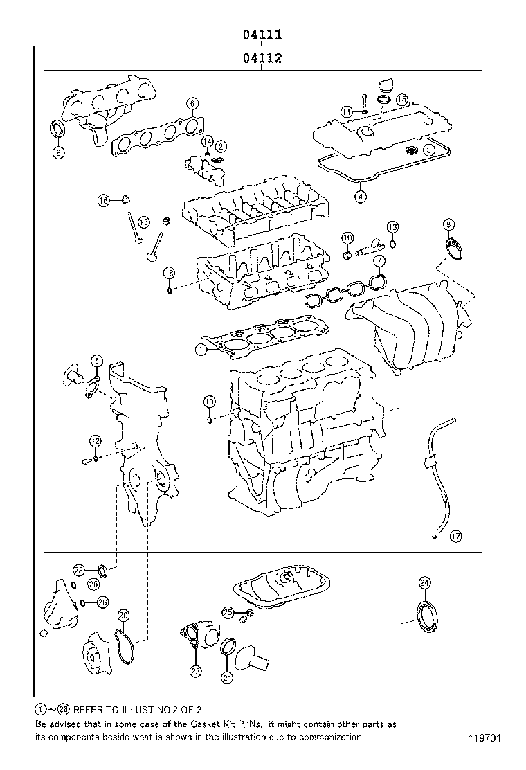 Exploded illustration 119701