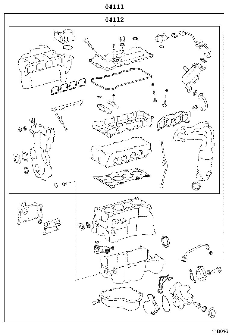 Exploded illustration 11B016