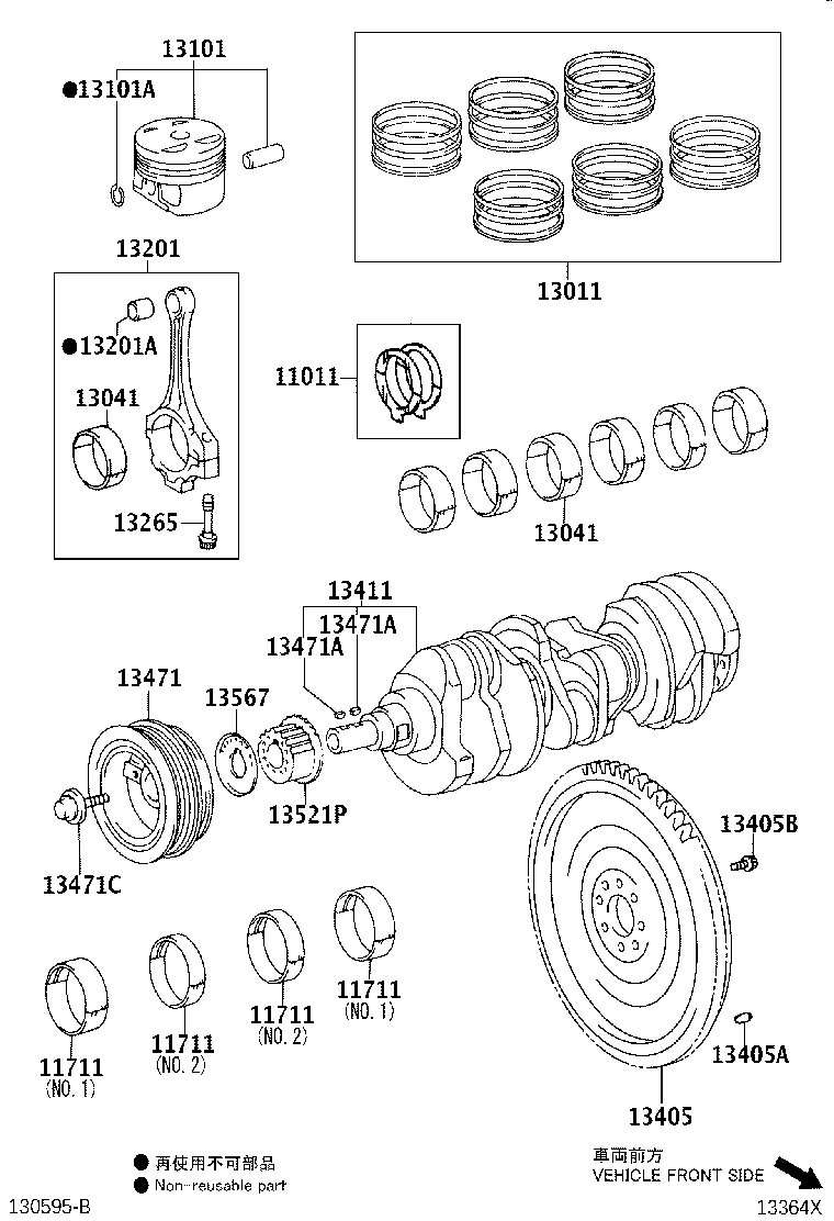 Exploded illustration 13364X